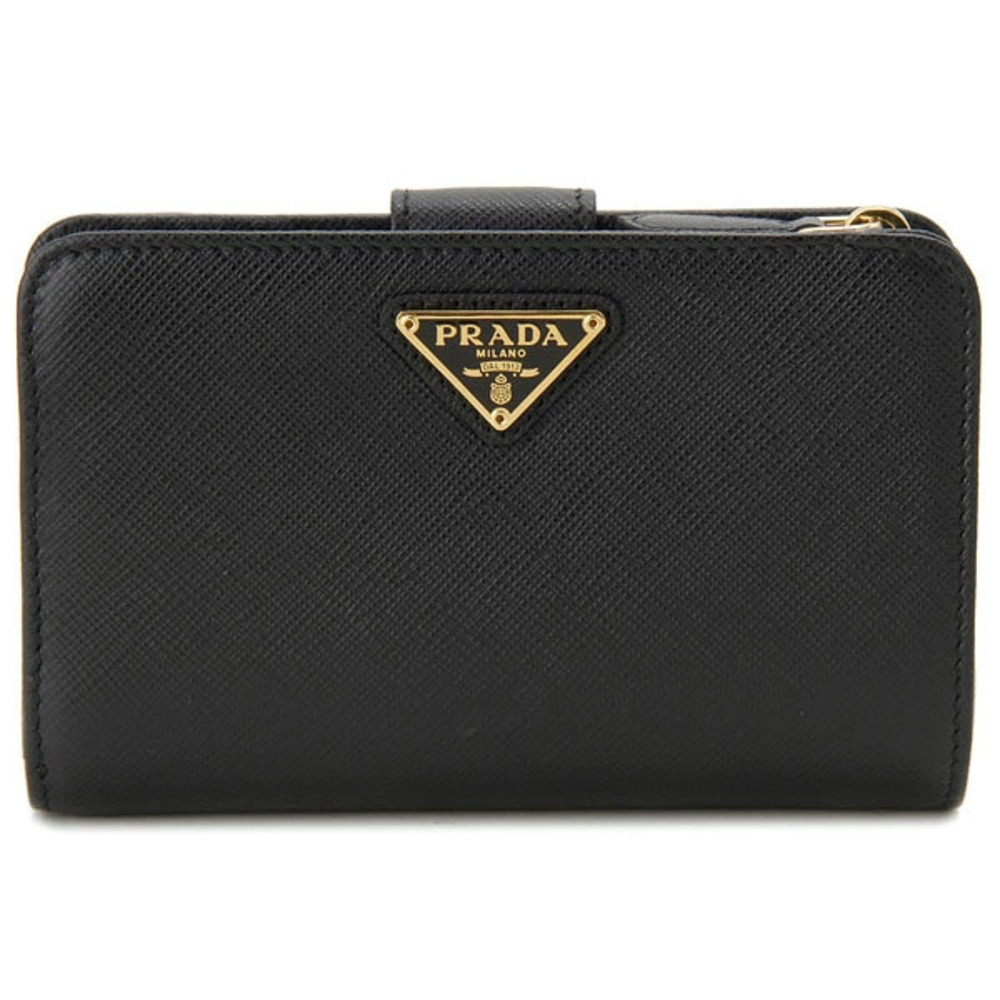 PRADA bi fold wallet  SAFFIANO black